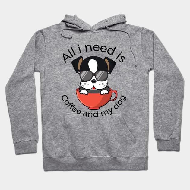 All i need is coffee and my dog Hoodie by Lekrock Shop